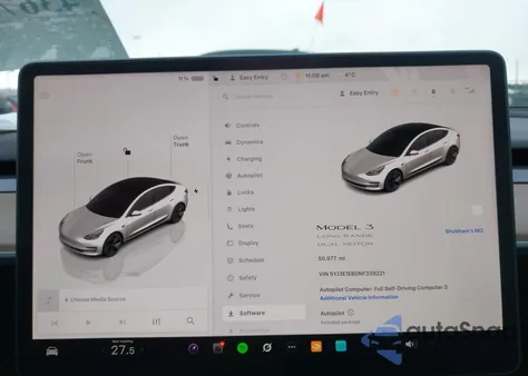 2022 Tesla Model 3 Long Range Dual Motor All-Wheel Drive из США, поврежденный, VIN 5YJ3E1EB0NF339221